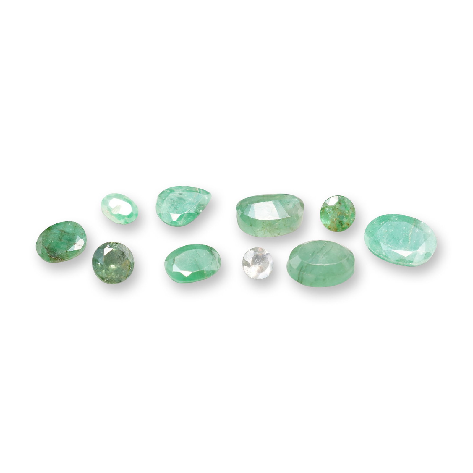 Collection of Natural Emerald Gemstones (1 of 5)