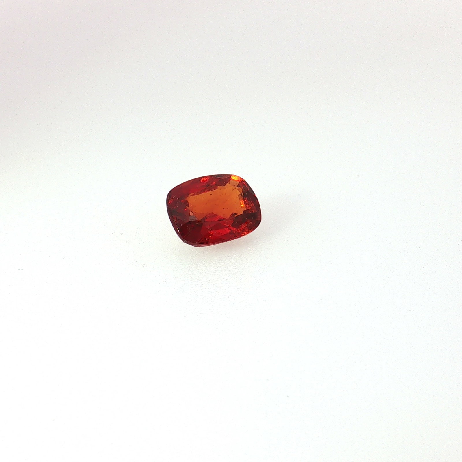 Loose Cushion Cut Red Hessonite Gemstone - 4