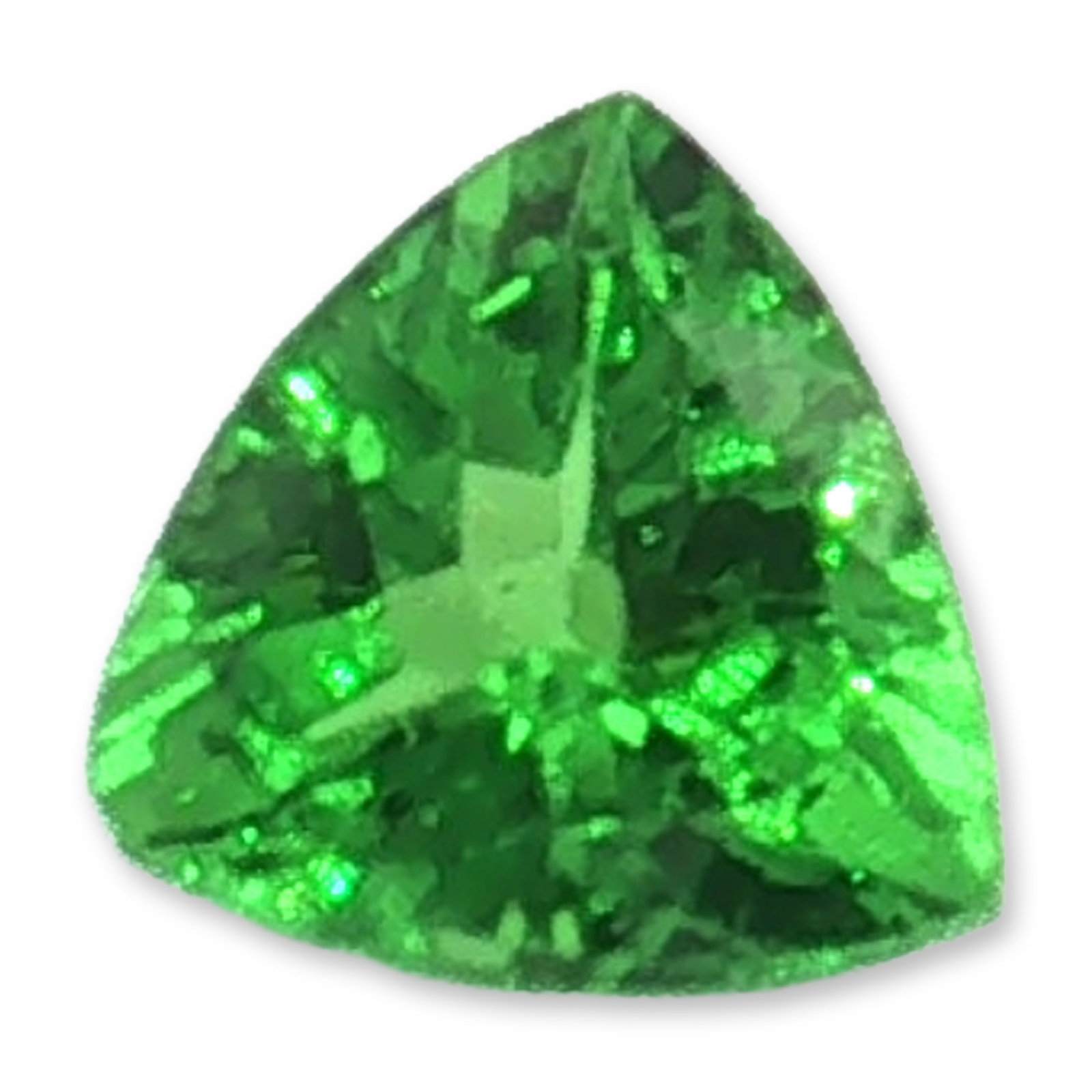 0.65ct Tsavorite Garnet Gemstone: 0.65ct Tsavorite Garnet Gemstone measuring 5.5 x 5mm. Tsavorite garnet spiritually symbolizes renewal, vitality, and prosperity. As a rare green gemstone, it is deeply connected to the heart chakra,