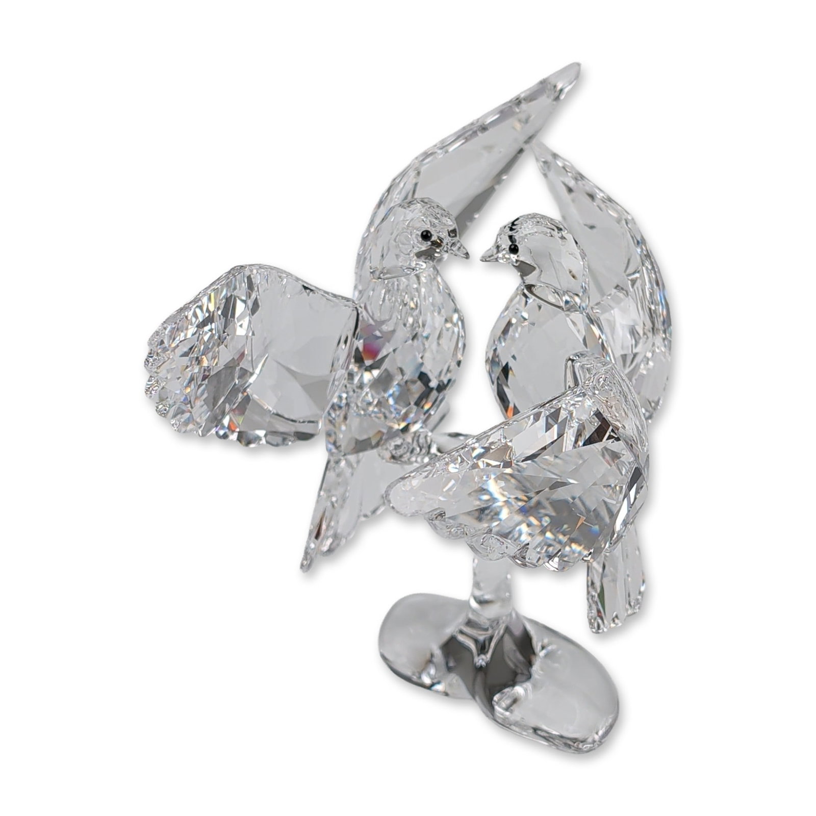 Swarovski Crystal 2017 Figurine, Turtledoves (1 of 5)