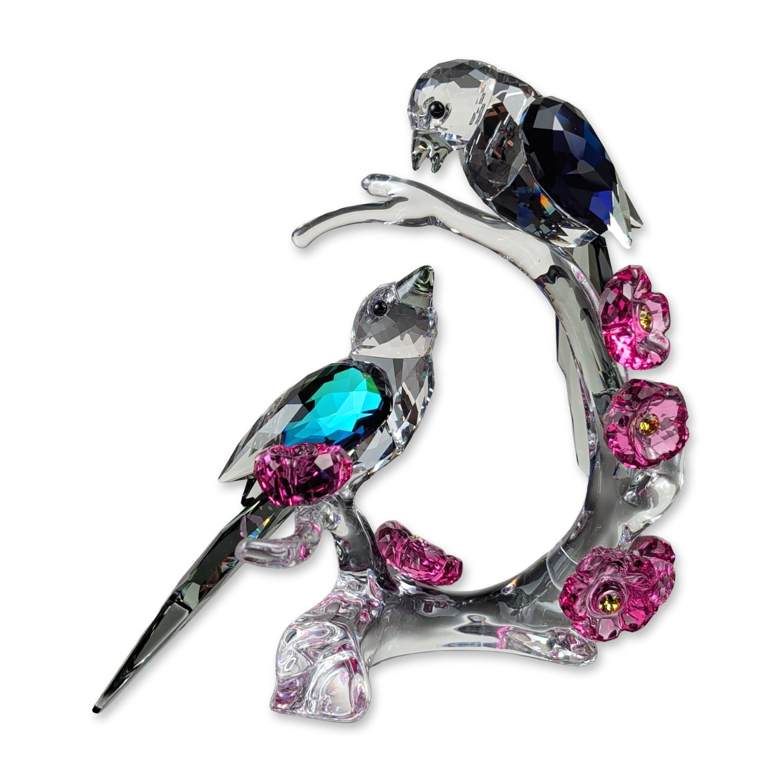 Swarovski Crystal Bird Figurine, Magpies (1 of 6)