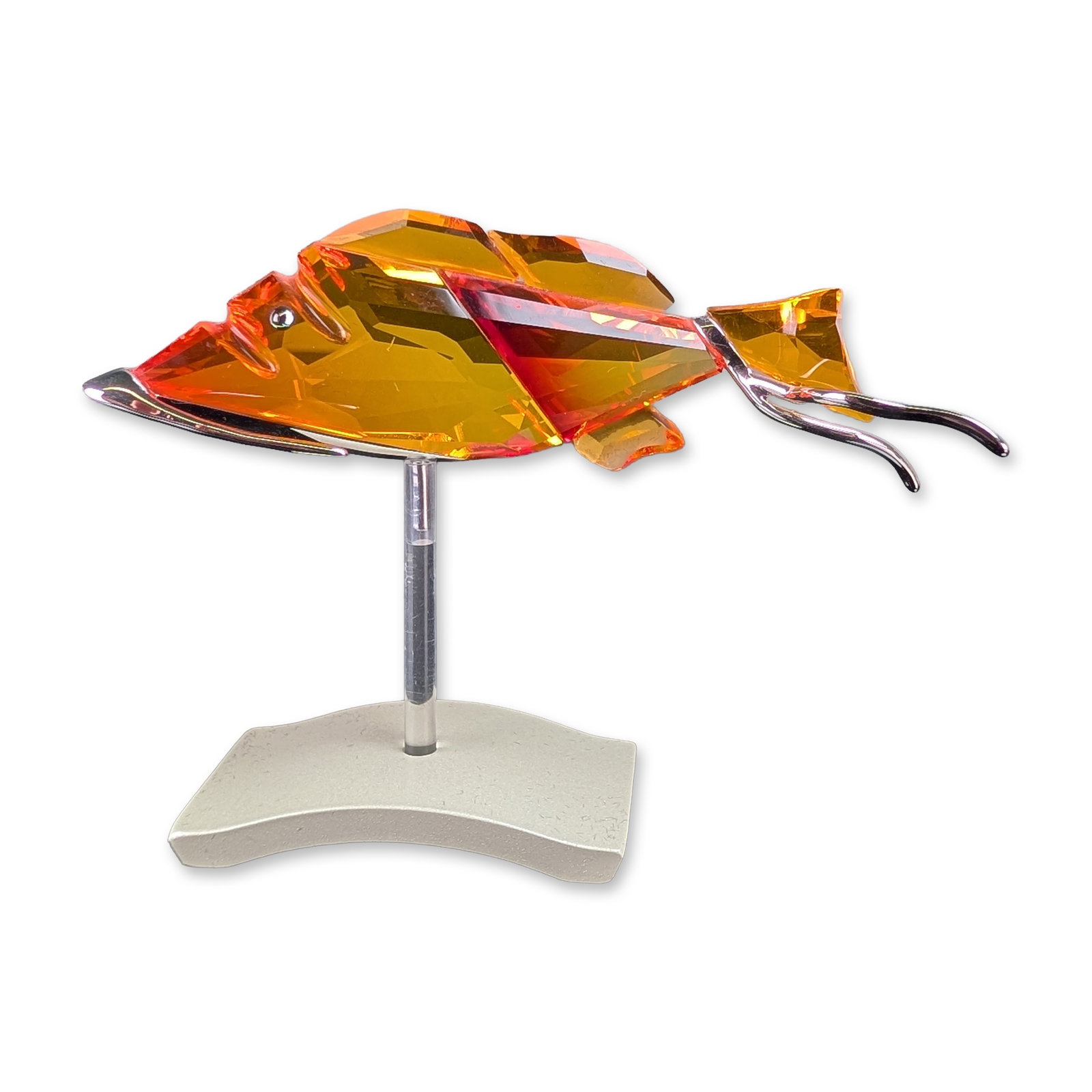 Swarovski Crotone Fire Opal Crystal Fish Figurine (1 of 4)