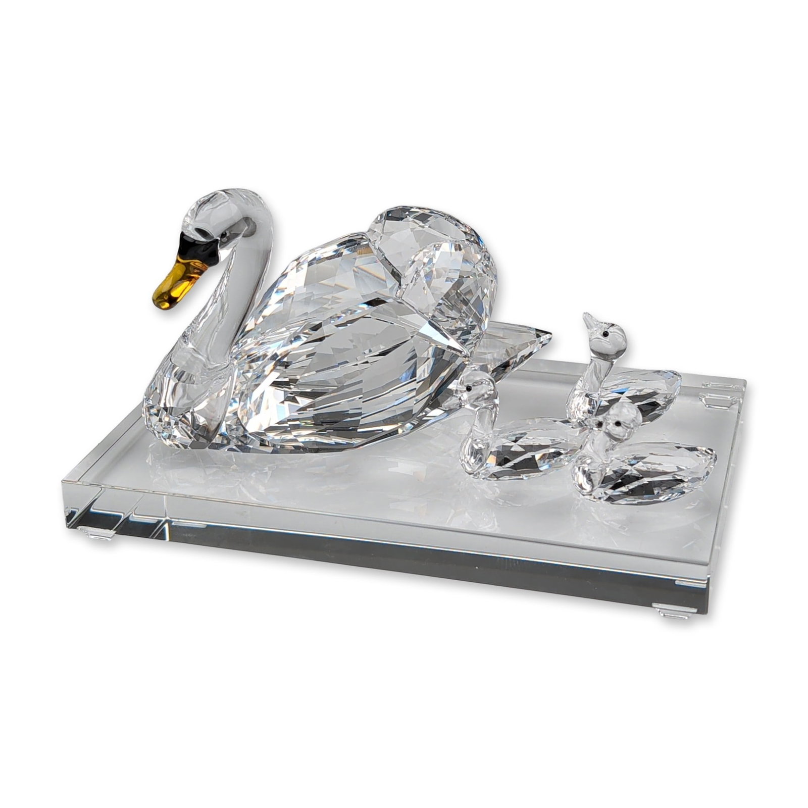 Swarovski SCS 2017 Jubilee Edition Crystal Swans Set with Base (1 of 6)