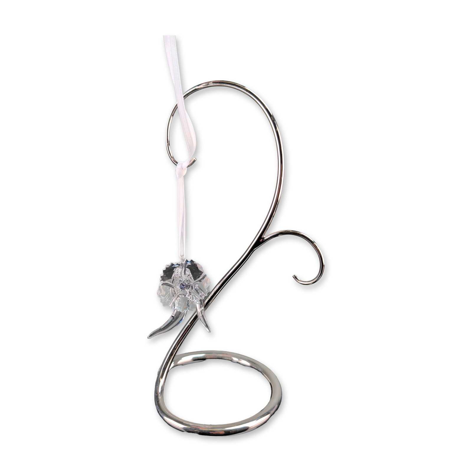2pc Swarovski SCS Crystal Amur Flower Ornament and Display Stand (1 of 4)