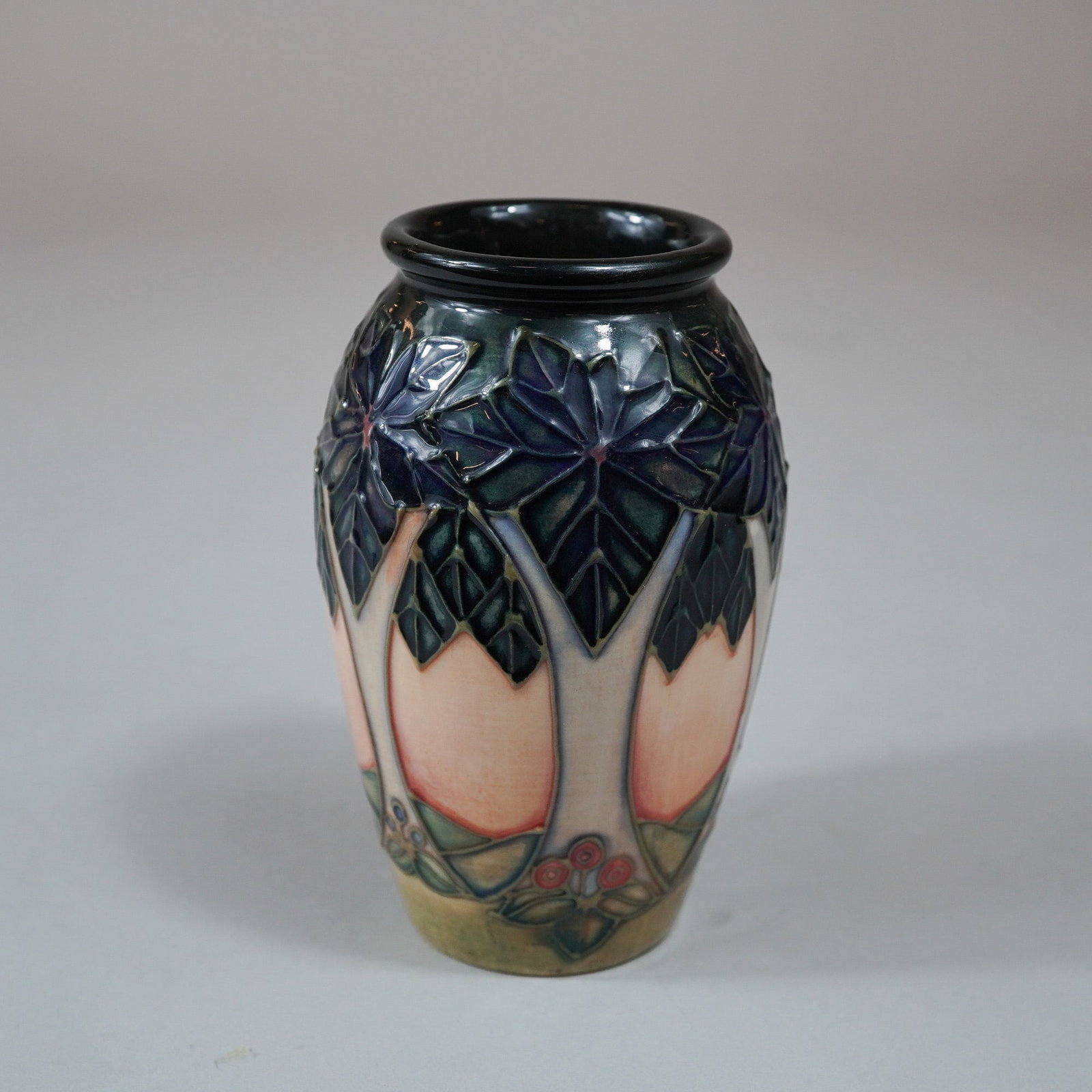 Moorcroft Pottery Small Tree Pattern Earthenware Ovoid Vase - 2