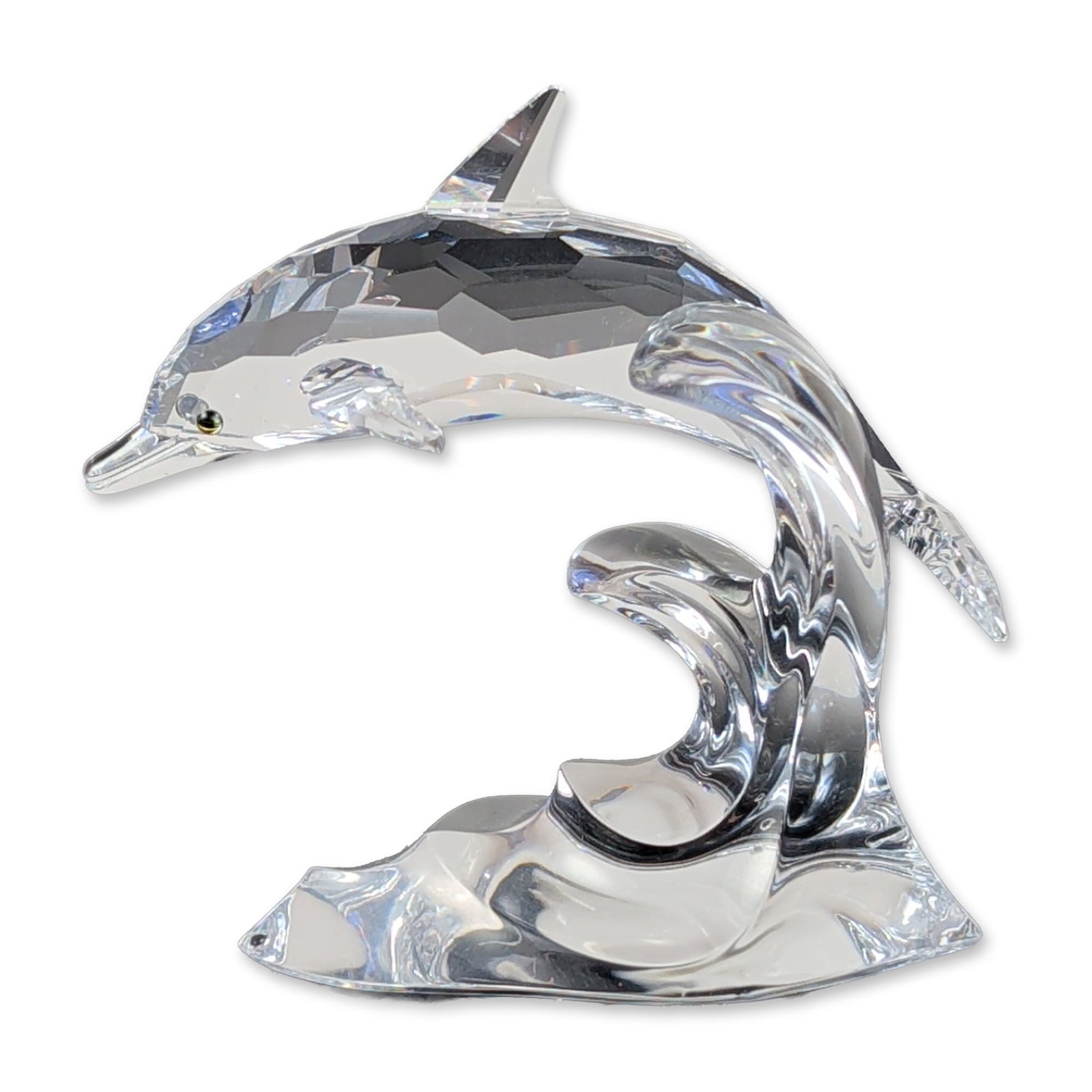 Swarovski Silver Crystal Leaping Dolphin Figurine (1 of 6)