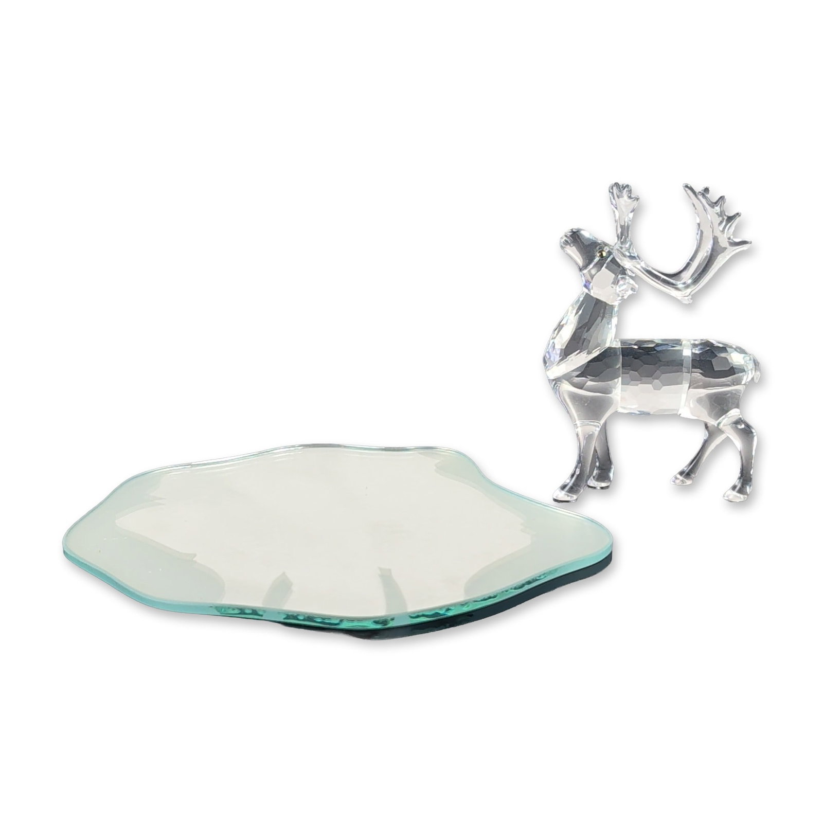 Swarovski Silver Crystal Reindeer with Ice Base (1 of 6)