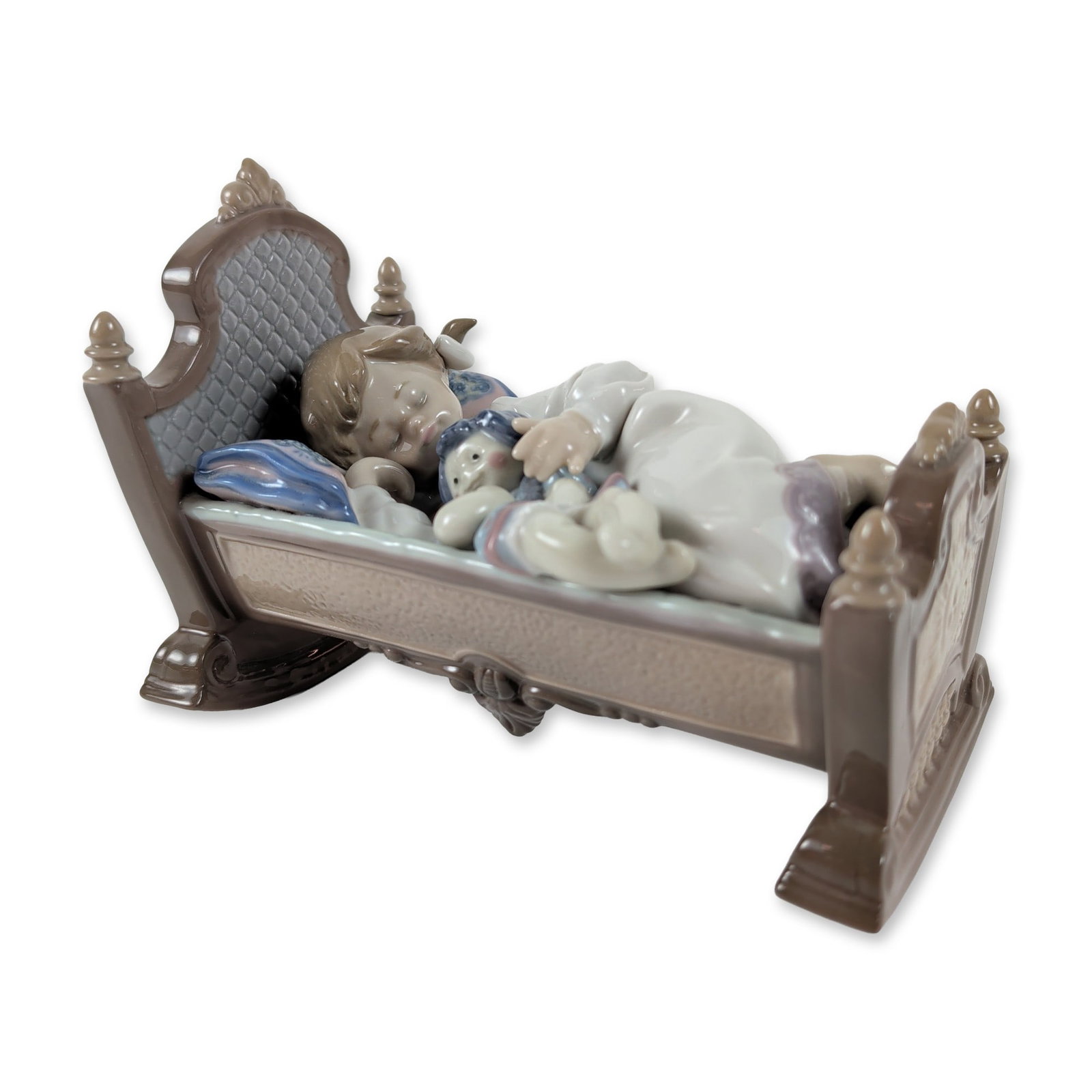 Lladro Porcelain Figurine, Rock A Bye Baby 1005717 (1 of 3)