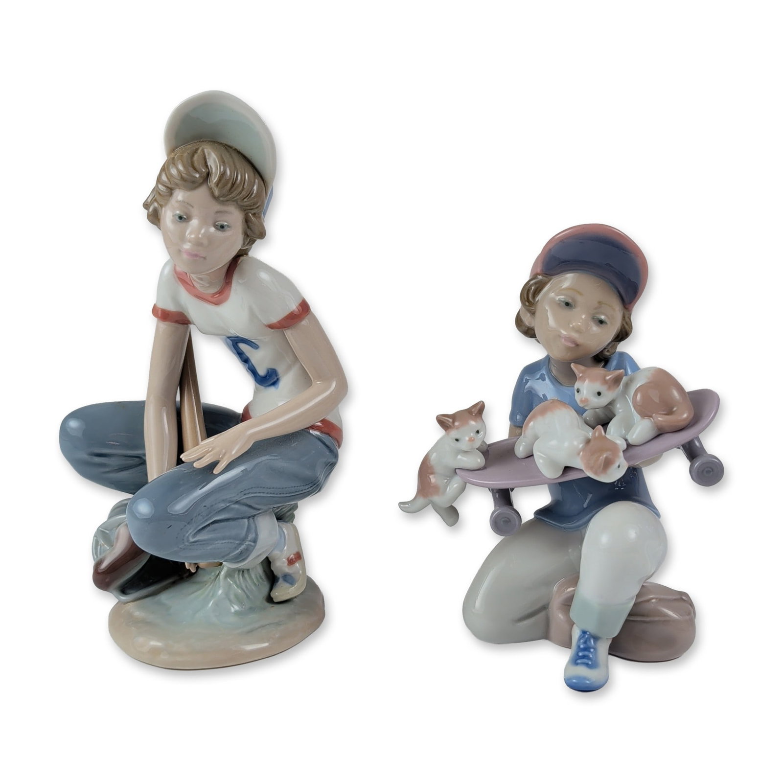 2pc Lladro Glazed Porcelain Figurines 1007623 & 1005290 (1 of 5)