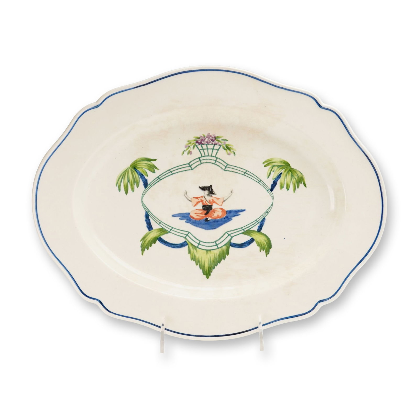 Wedgwood Pagodine Pattern Chinoiserie Earthenware Serving Platter, circa 1925 (1 of 4)