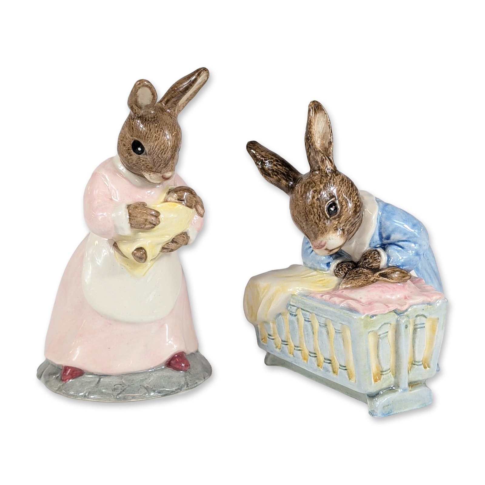 2pc Royal Doulton Bunnykins Figurines (1 of 3)
