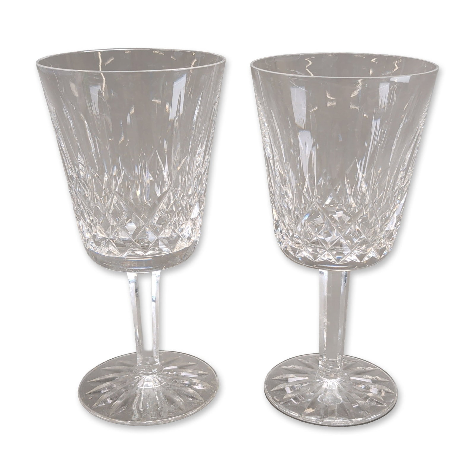 Pair of Waterford Lismore Crystal Goblets (1 of 4)