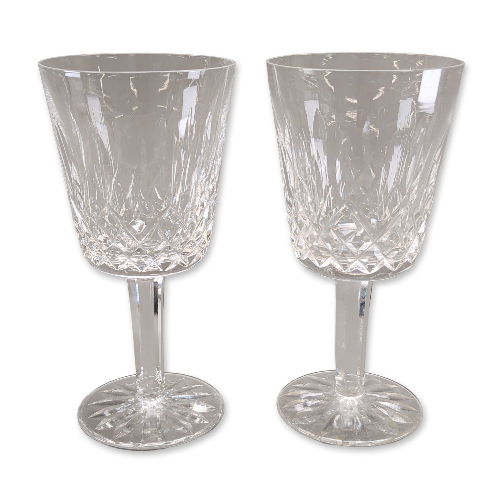 Pair of Waterford Lismore Crystal Goblets (1 of 4)