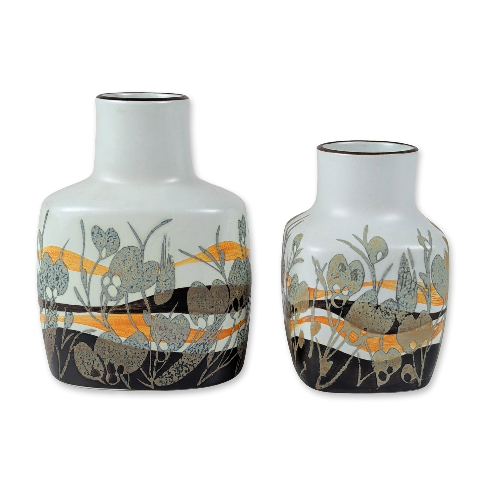 2pc Ivan Weiss for Royal Copenhagen Fajance Vases (1 of 4)