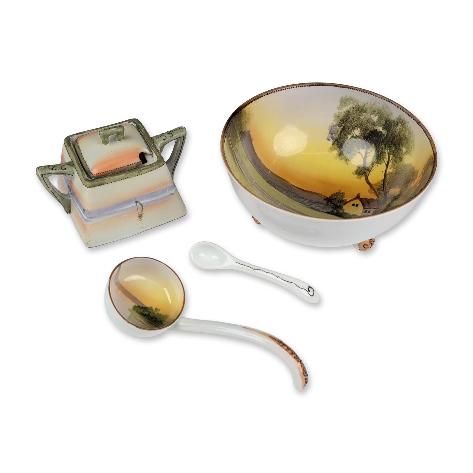 4pc Noritake Nippon Tree in the Meadow Porcelain Set (1 of 4)