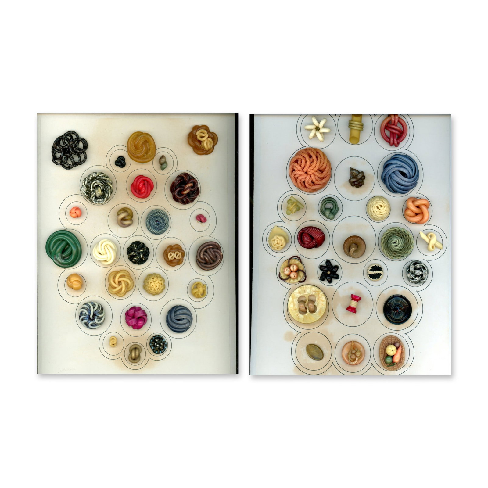 A SELECTION OF OLD CELLULOID BUTTONS (1 of 3)
