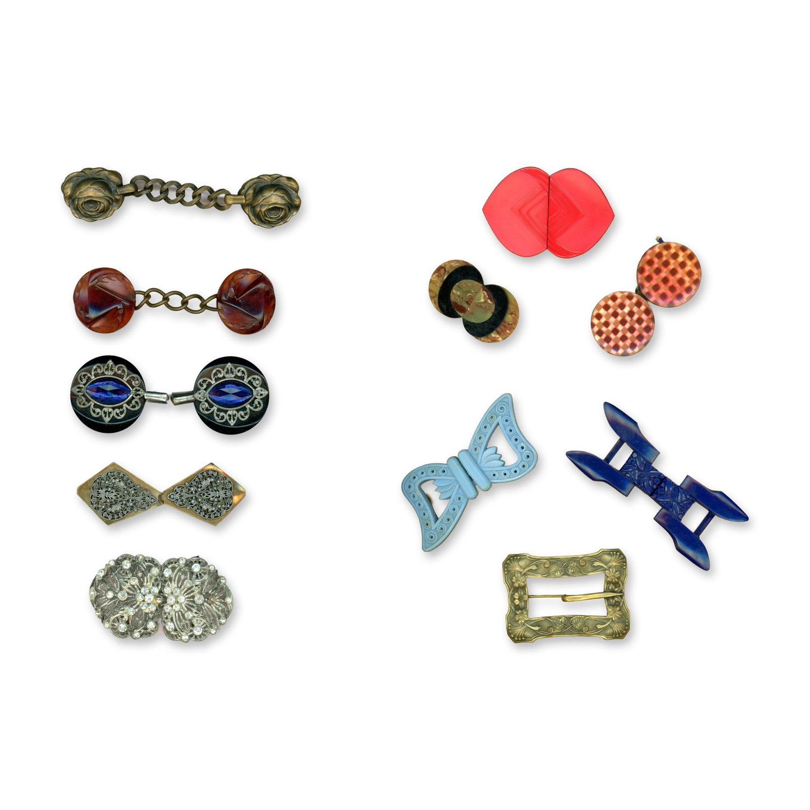 2 CARDS OF ASSORTED BUCKLES (1 of 4)