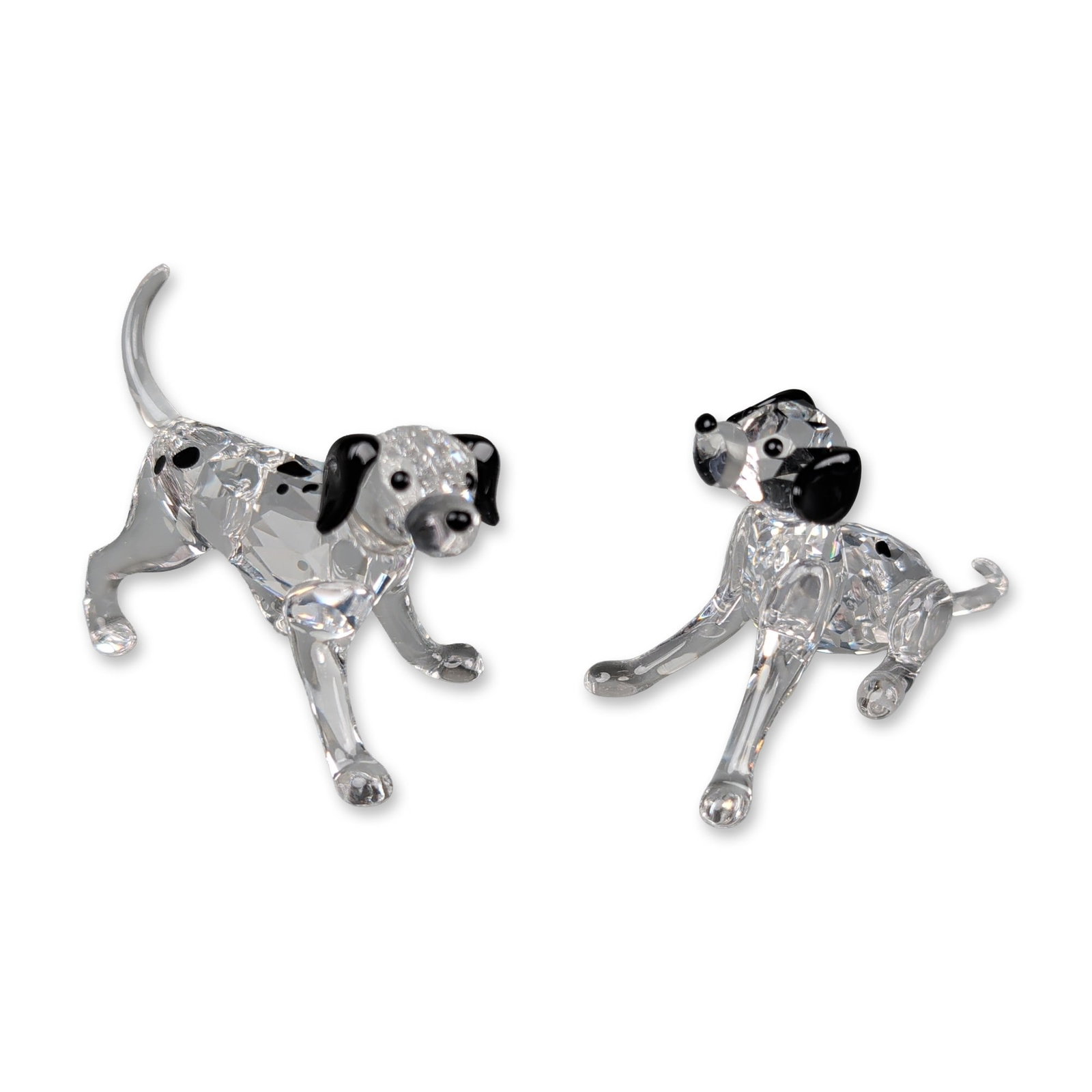 Two Swarovski Crystal Dalmatian Puppy Figurines (1 of 4)