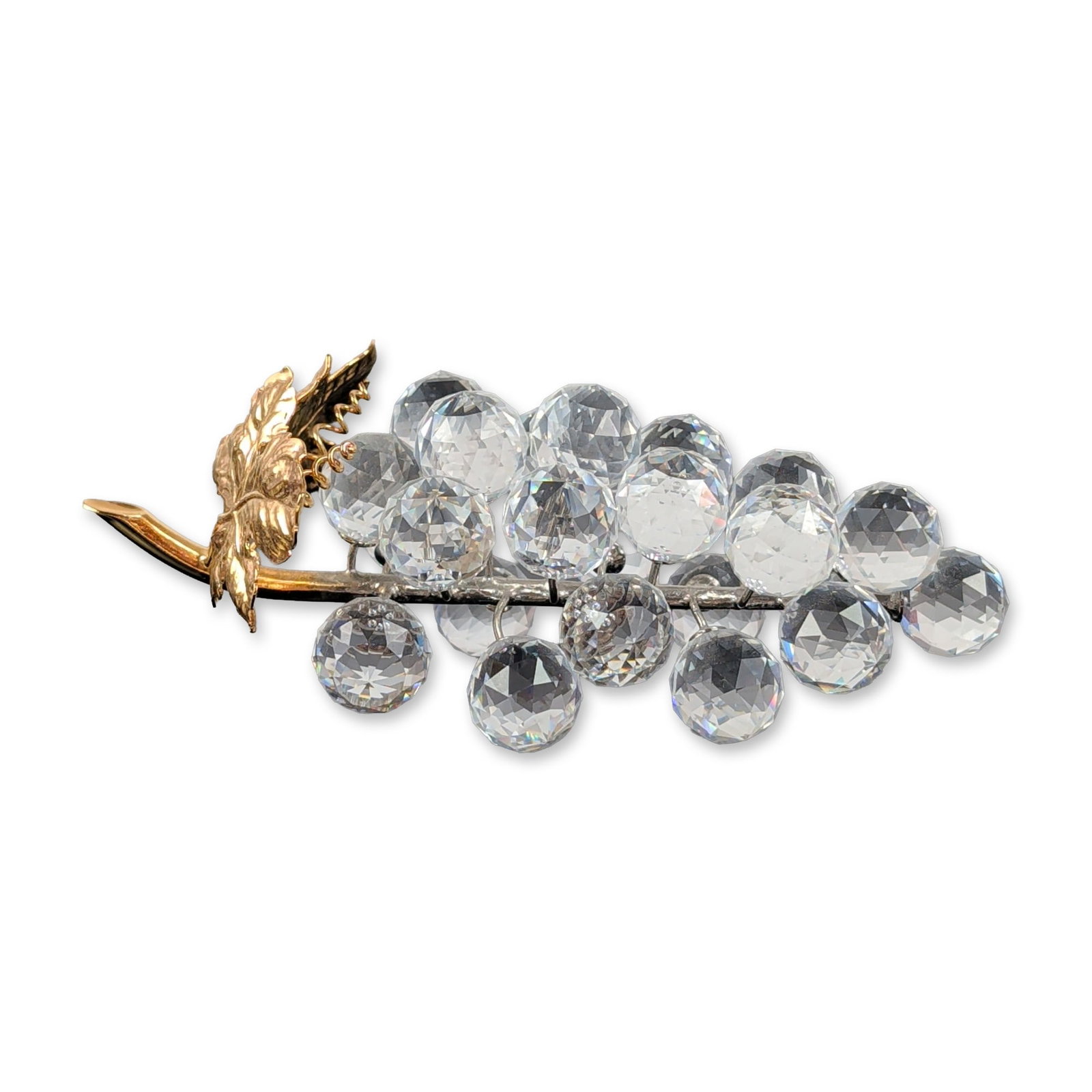 Swarovski Silver Crystal Gold Plated Grapes (1 of 6)