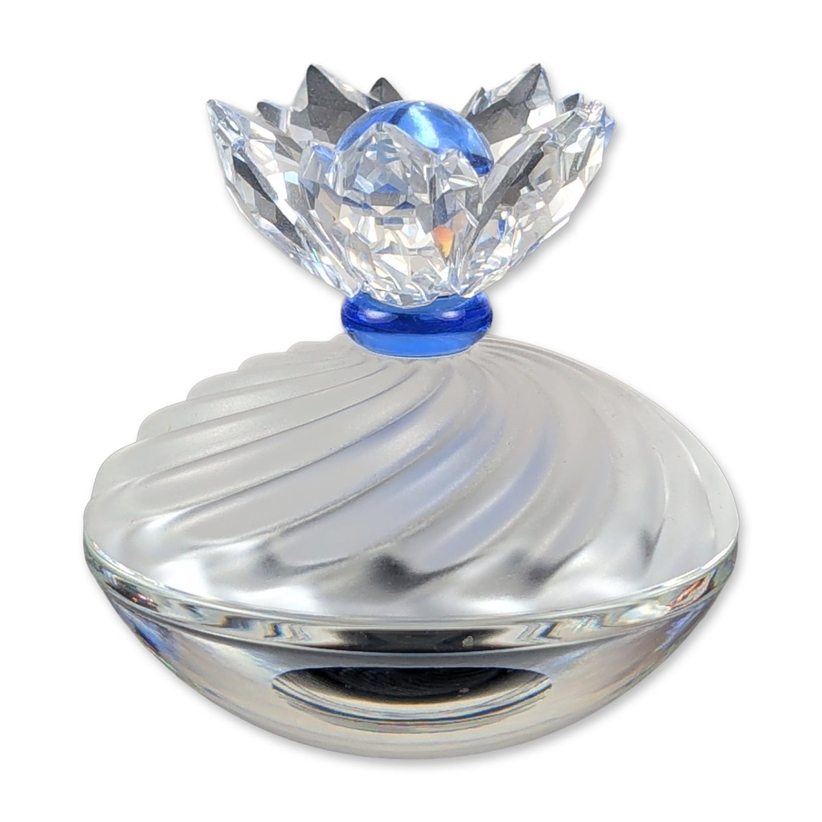 Swarovski Silver Crystal Blue Flower Jewel Box (1 of 5)