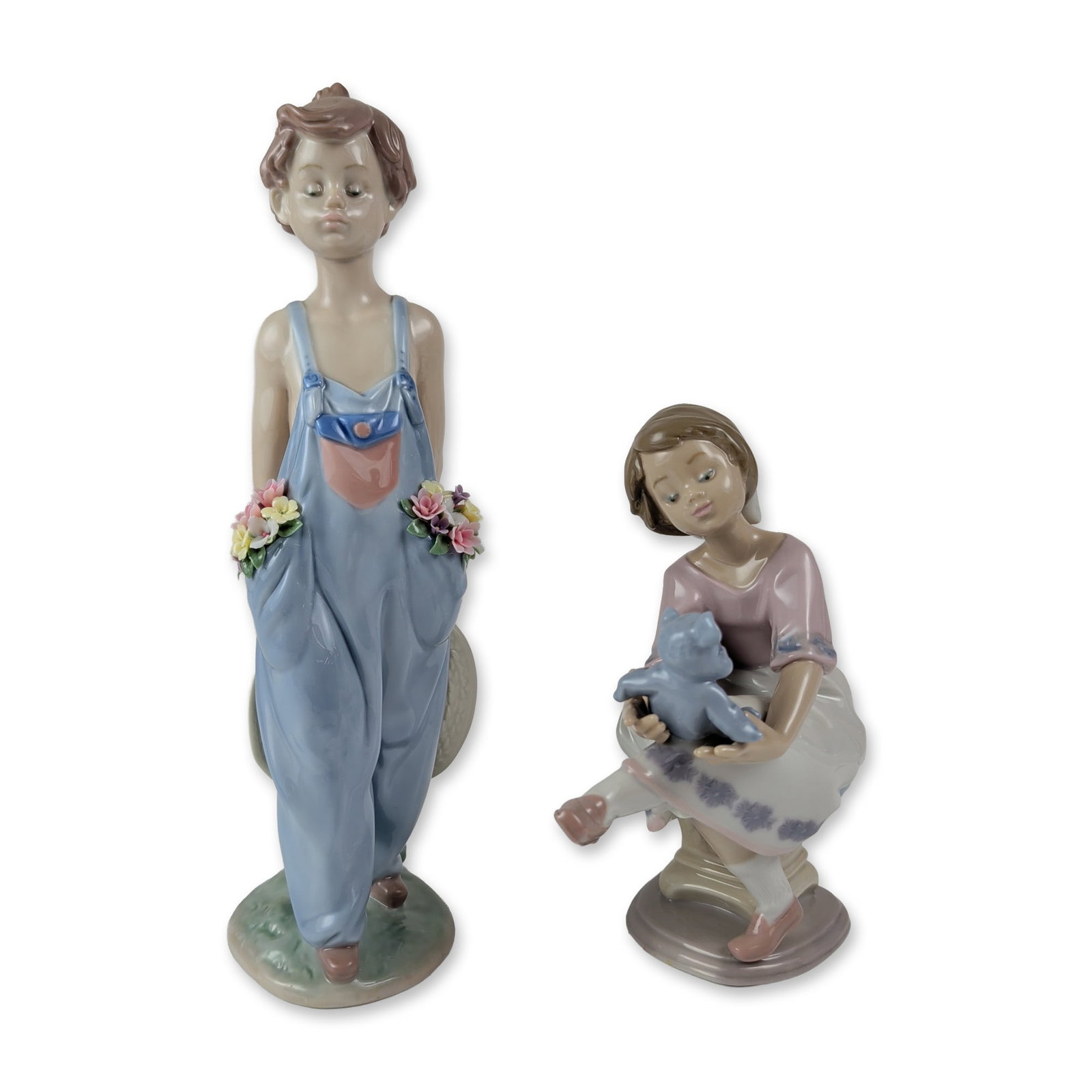 2pc Lladro Collectors Society Porcelain Figurines 1007620 & 1007650 (1 of 5)