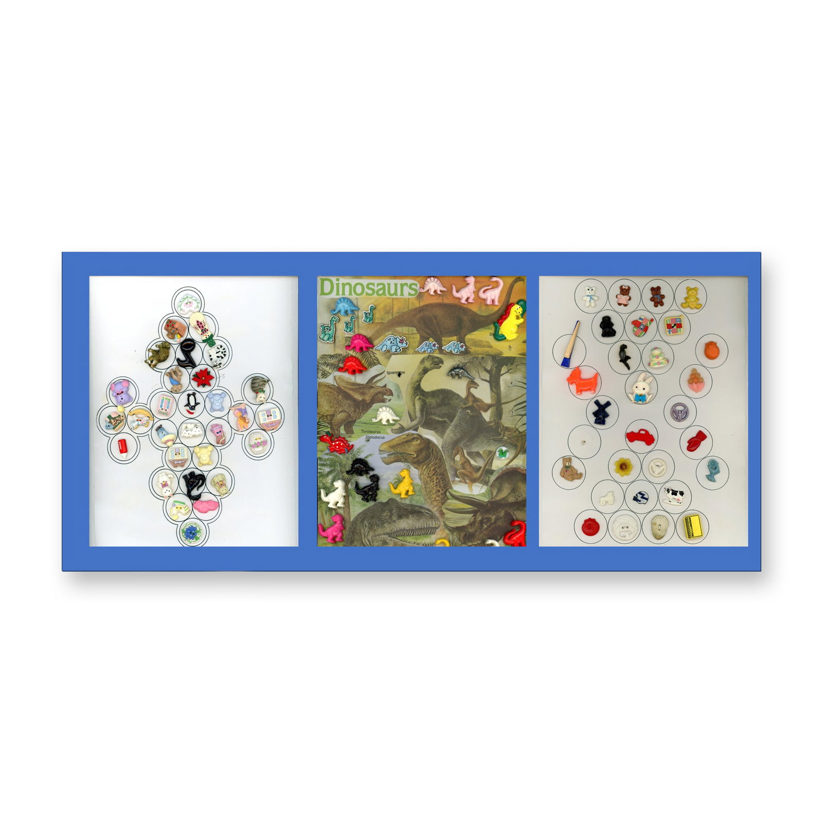 A LOT OF DIVISION THREE REALISTIC KIDDIE BUTTONS (1 of 4)
