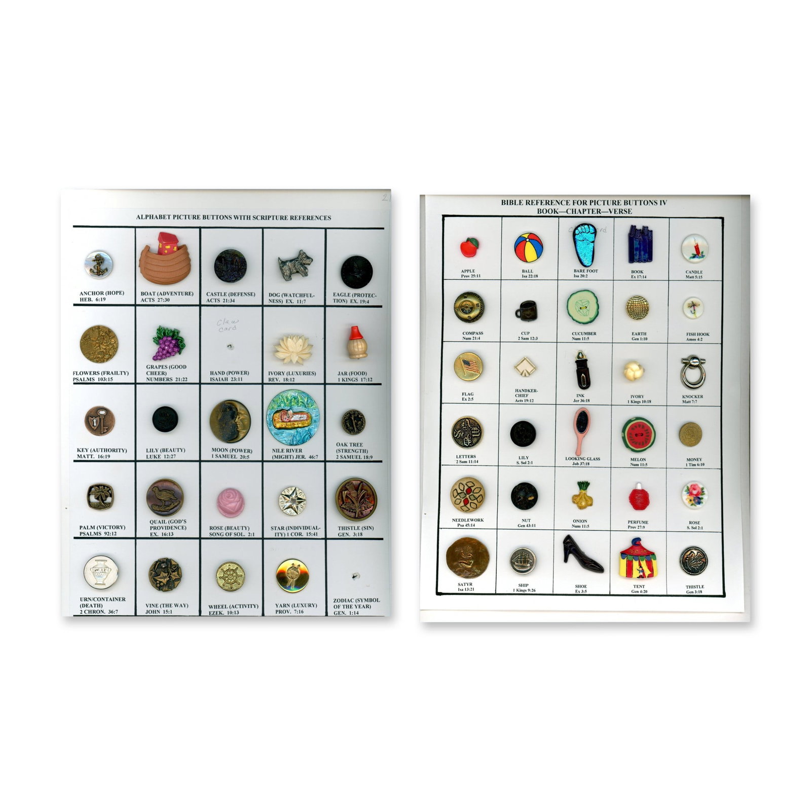 2 CARDS OF ASSORTED MATERIAL BUTTONS (1 of 3)
