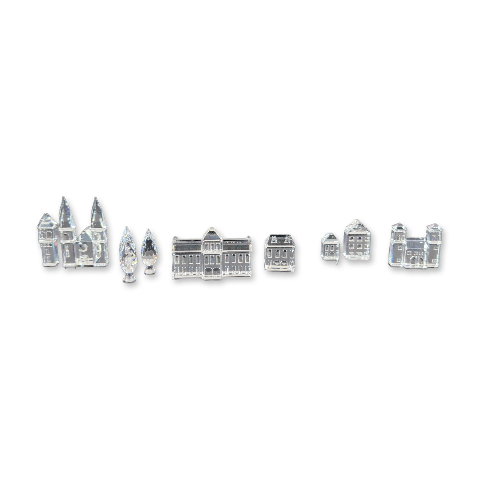 11pc Swarovski Silver City Crystal Collection (1 of 8)