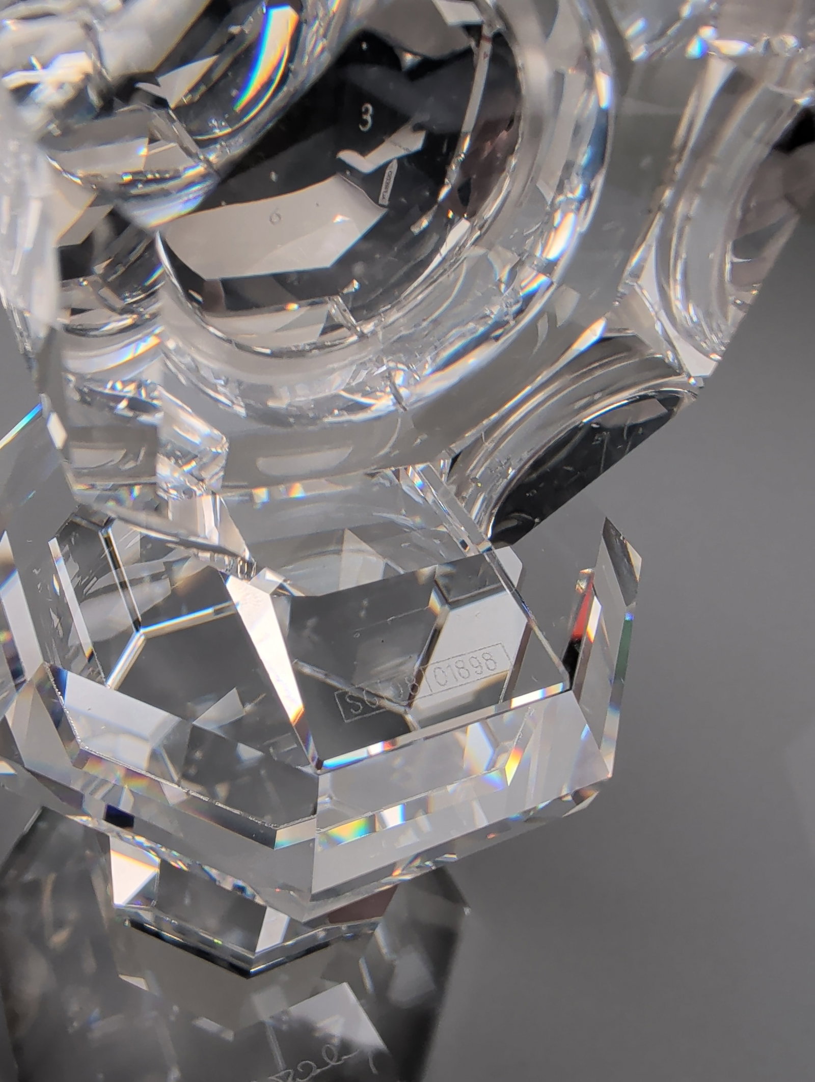 Swarovski Crystal Providence Table Clock, Signed - 5