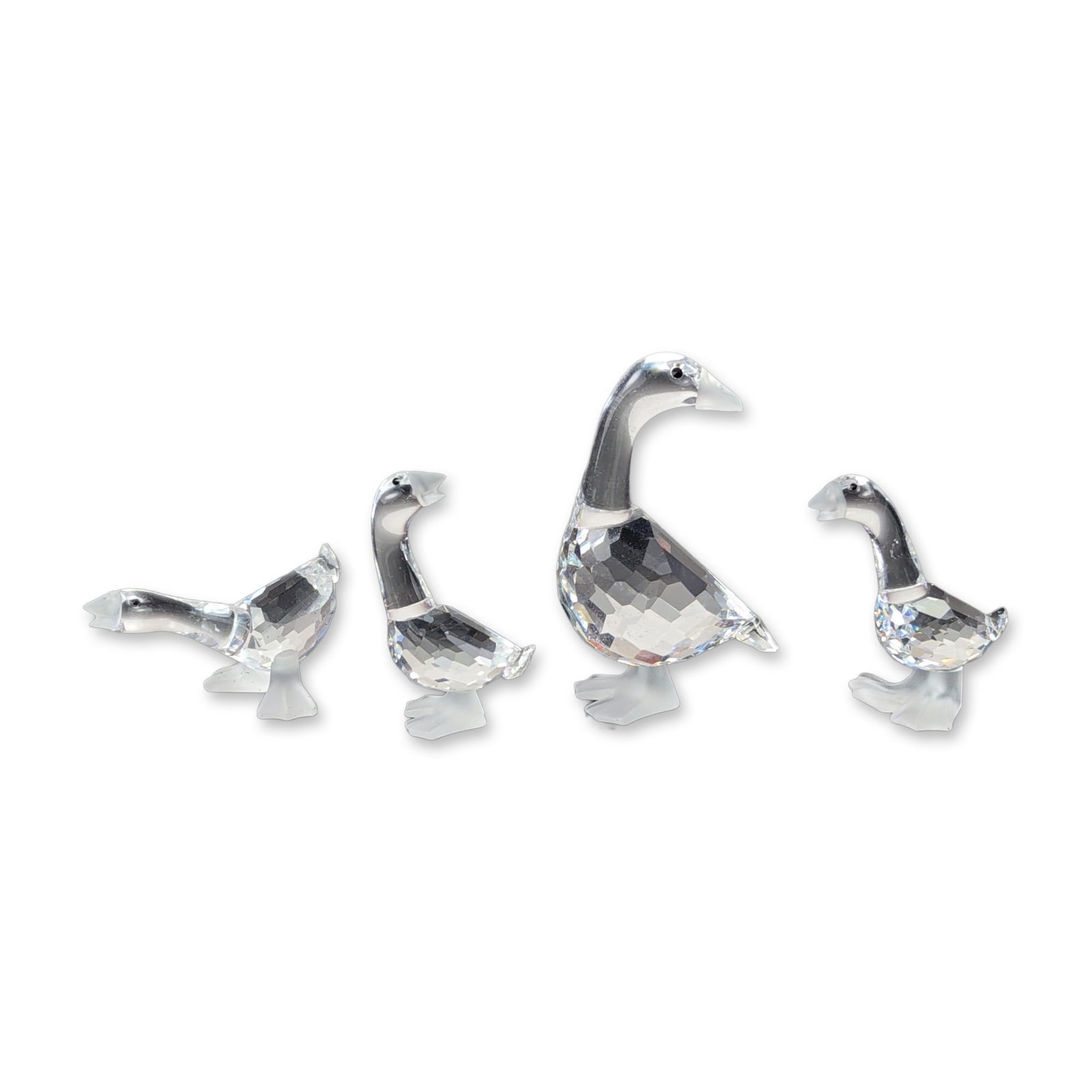 4pc Swarovski Silver Crystal Goose and Goslings Collection (1 of 6)