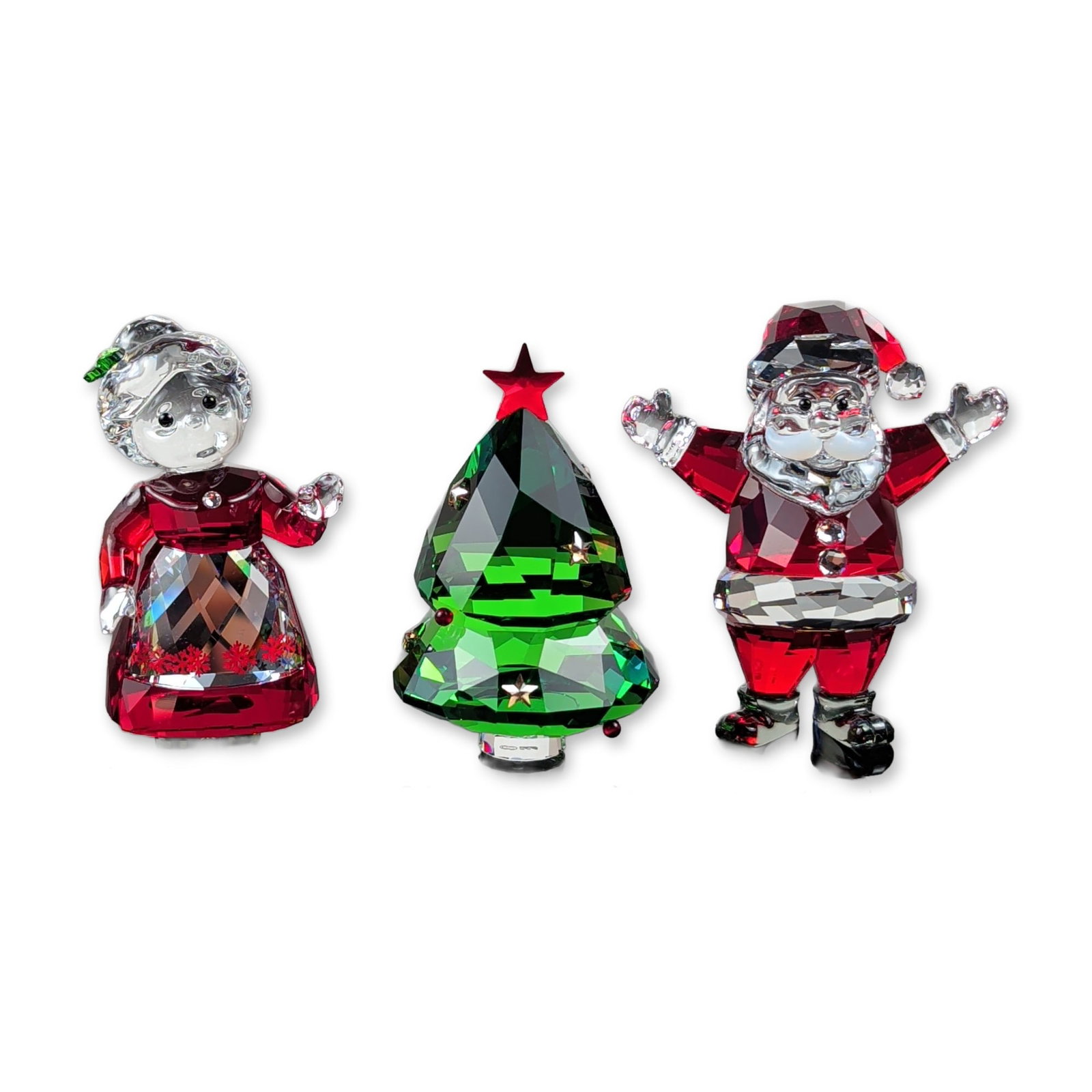 3pc Swarovski Crystal Holiday Cheers Figurines (1 of 6)