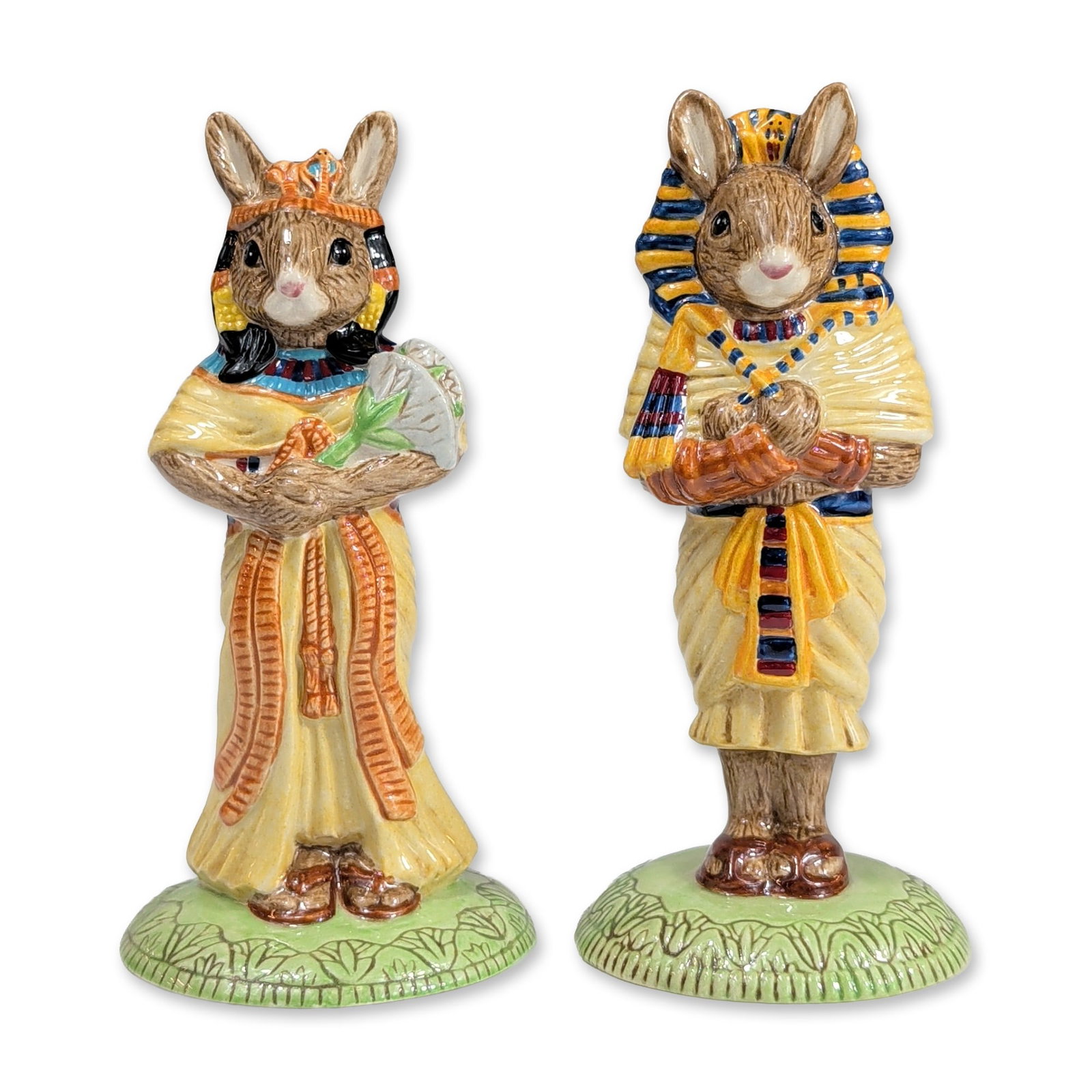 Pair of Royal Doulton Egyptian Bunnykins Figurines (1 of 3)