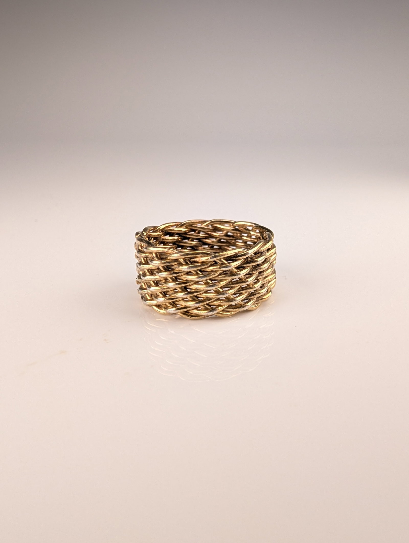 Sterling Silver Braided Basketweave Ring - 2