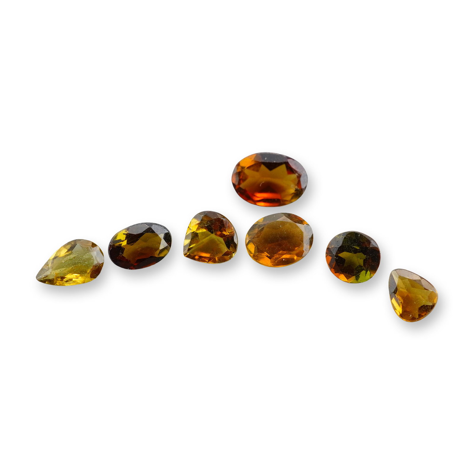 7pc Yellow Tanzanite Stones: Set of 7 various shapes and shades yellow tanzanite stones. Beyond its psychological benefits, Tanzanite is considered a stone of transformation and spiritual growth. Wearing Tanzanite is thought to