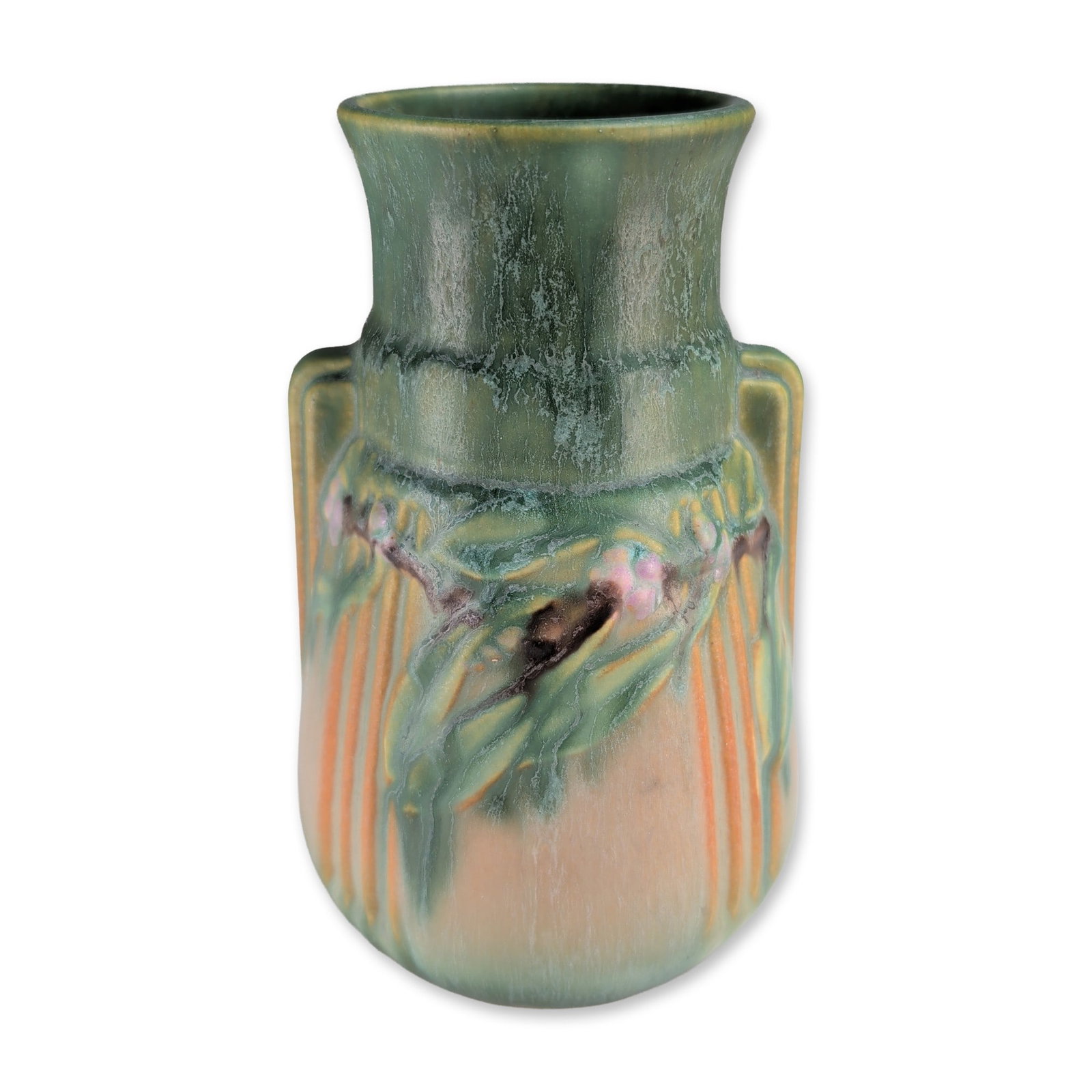 In the Style of Roseville American Art Pottery Laurel Vase (1 of 3)