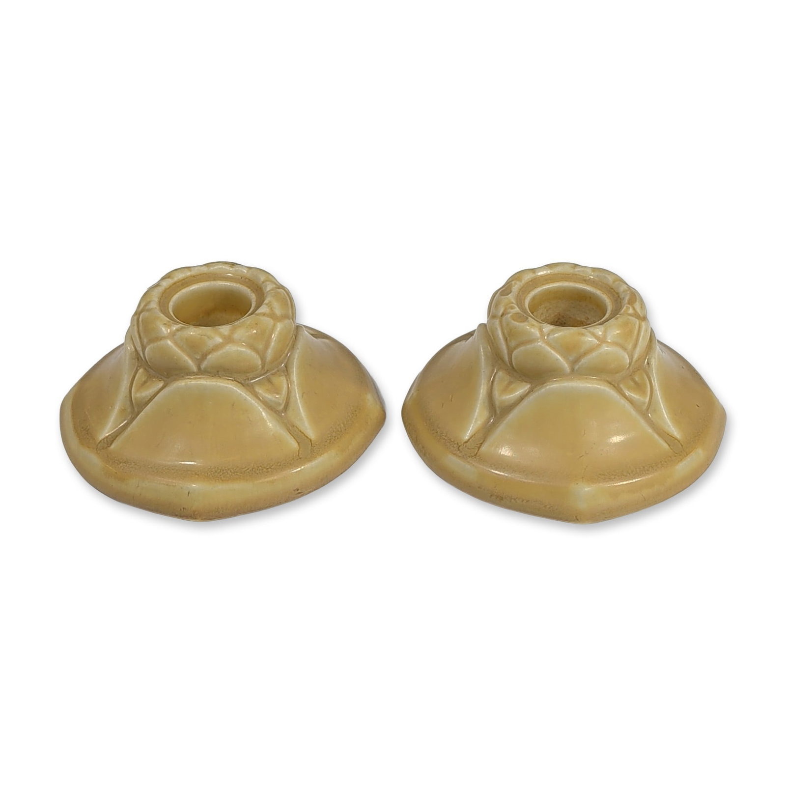 Pair of Rookwood Pottery Candlesticks (1 of 4)