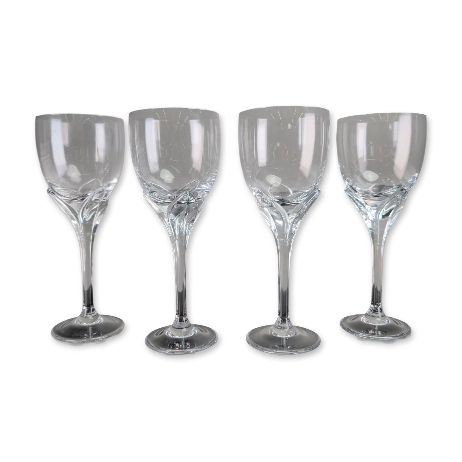 4pc Rosenthal Studio-Linie Iris Crystal Wine Glasses (1 of 4)