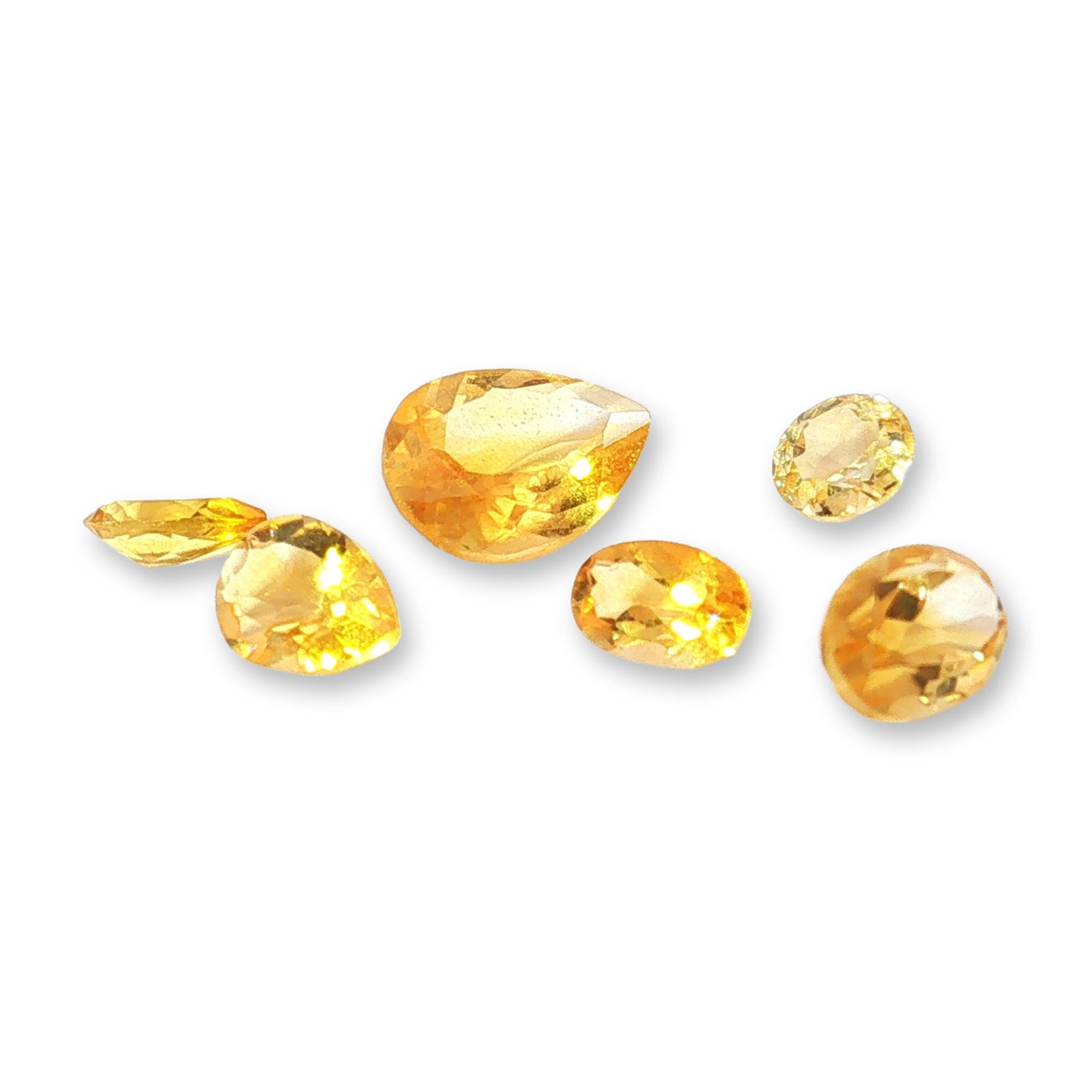 6pc Citrine Gemstones in Various Shapes (1 of 4)