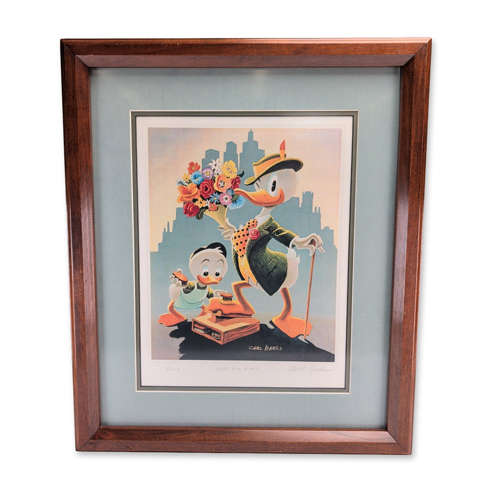 Carl Barks (American, 1901-2000) Lithograph on Paper & Catalogue, Donald Duck, Signed (1 of 5)