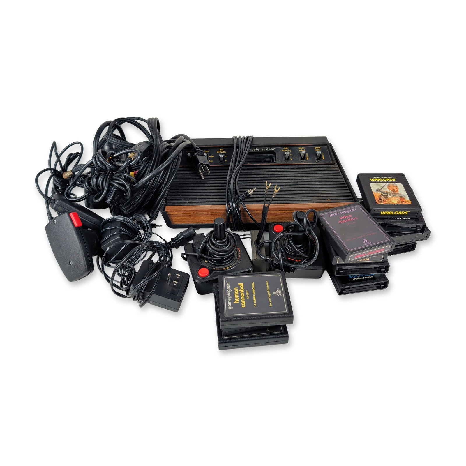 Atari 2600 Video Computer System Woodgrain Console and Game Bundle (1 of 5)