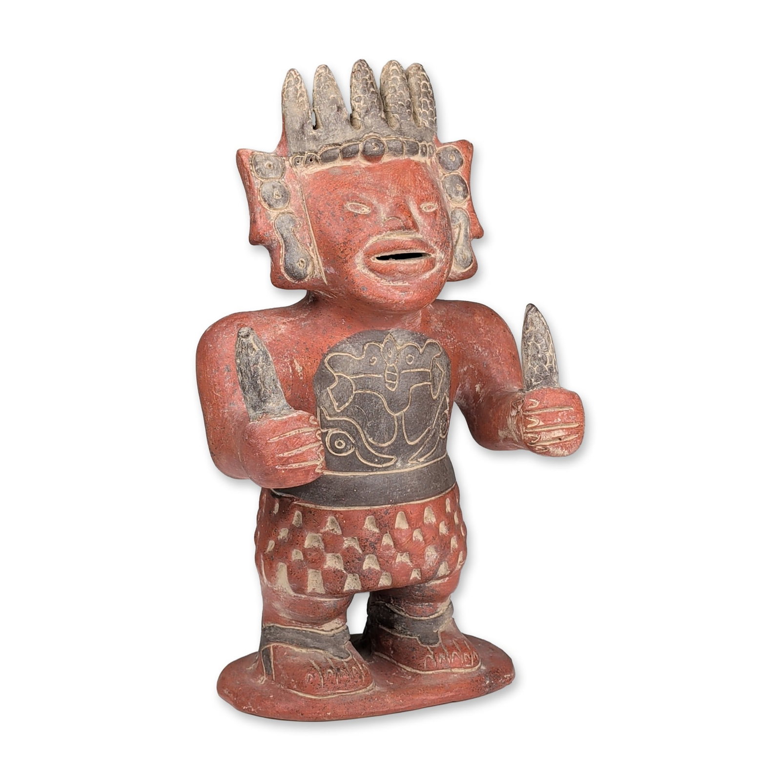 Mexican Terracotta Clay Corn God Sculpture (1 of 5)