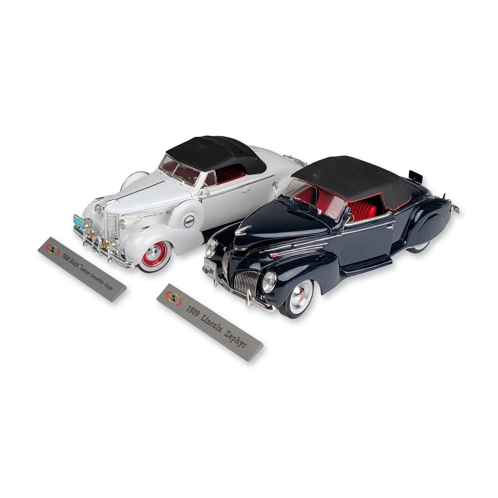 Two Signature Model Cars, 1938 Buick Century Convertible and 1939 Lincoln Zephyr (1 of 5)