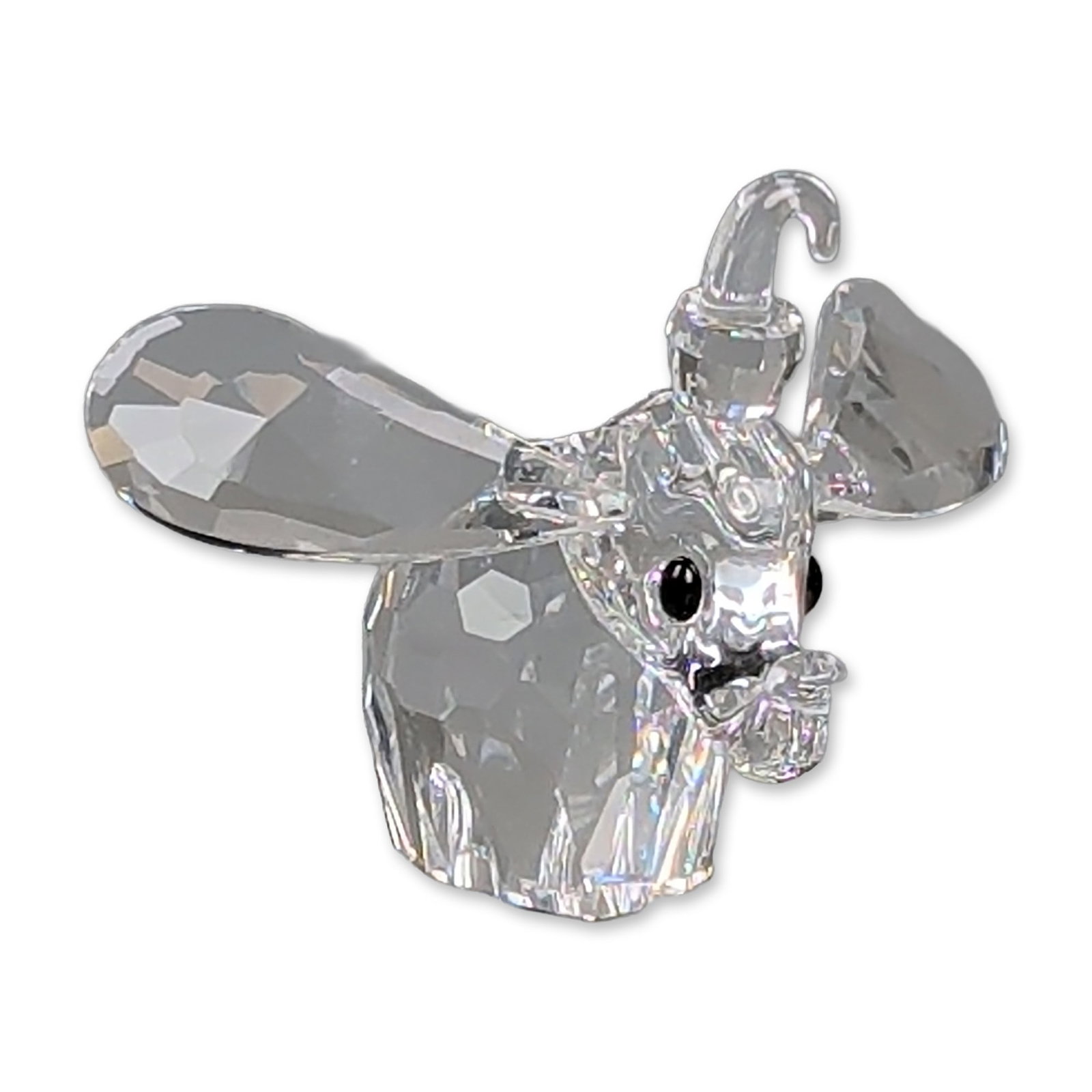 Swarovski Crystal Figurine, 1990 Disney Dumbo with Black Eyes (1 of 4)