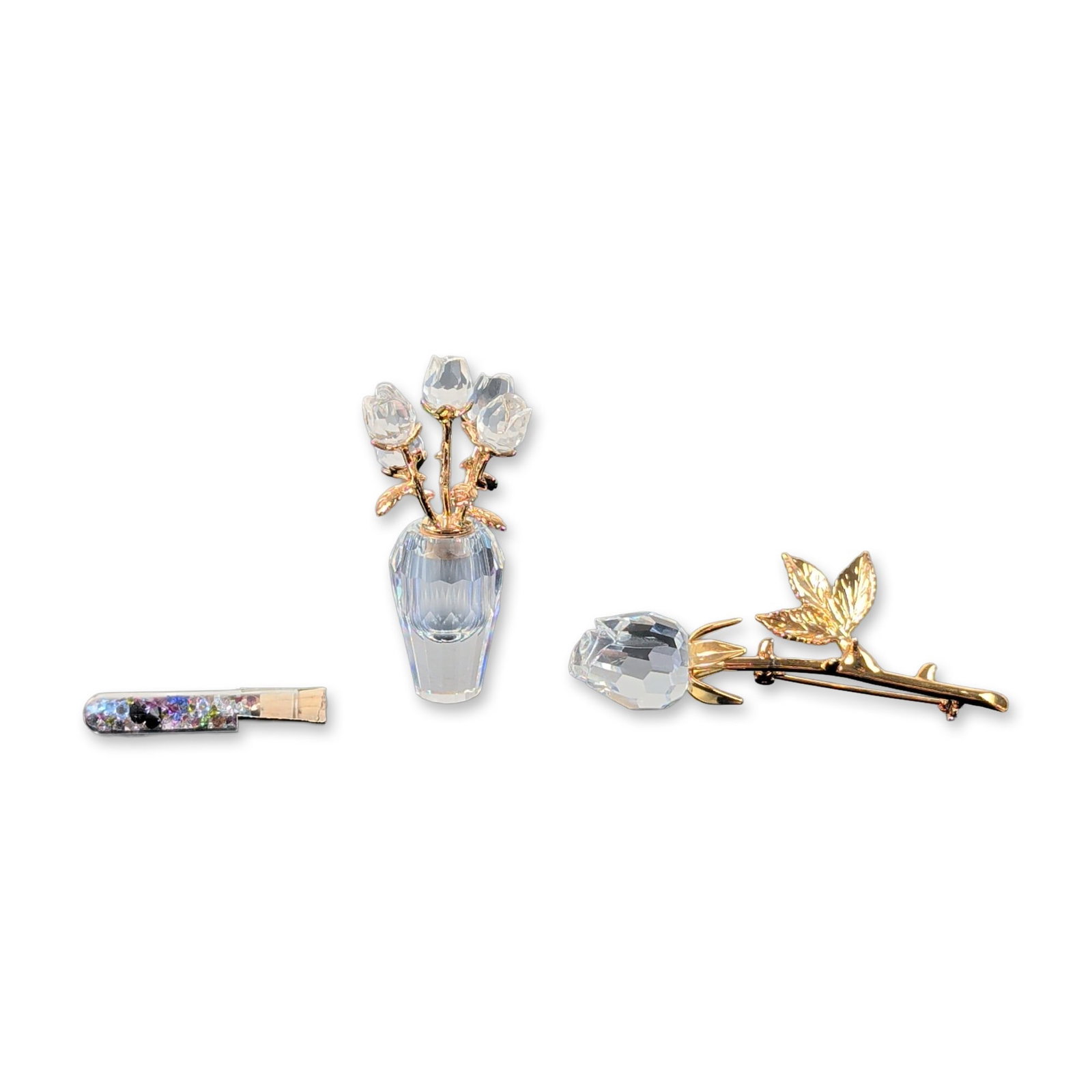 2pc Swarovski Secrets Figurine and Crystal Memories Brooch (1 of 6)