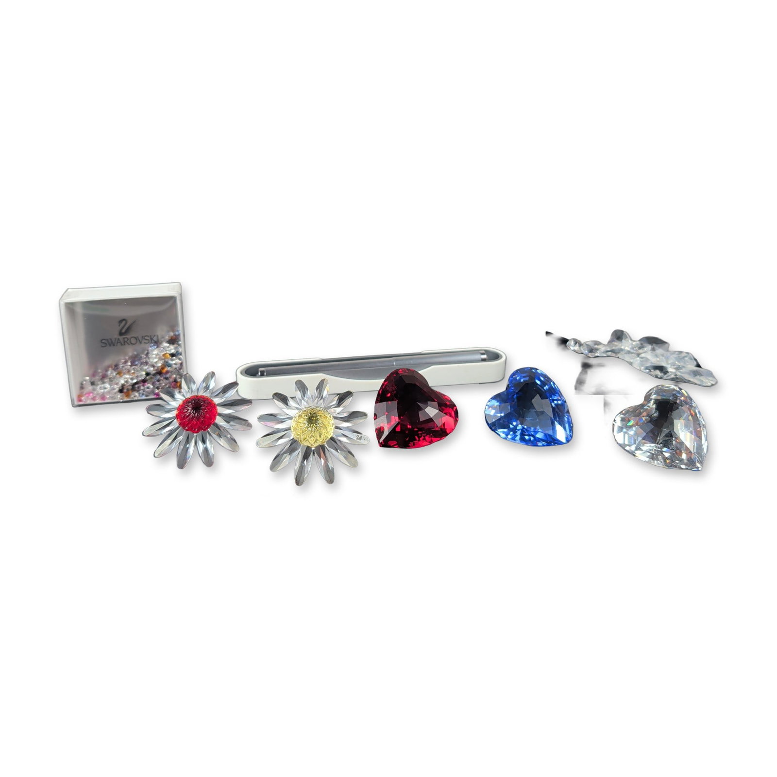 Group of 7 Boxed Swarovski SCS Crystal Figurine and Accessory Collection (1 of 7)