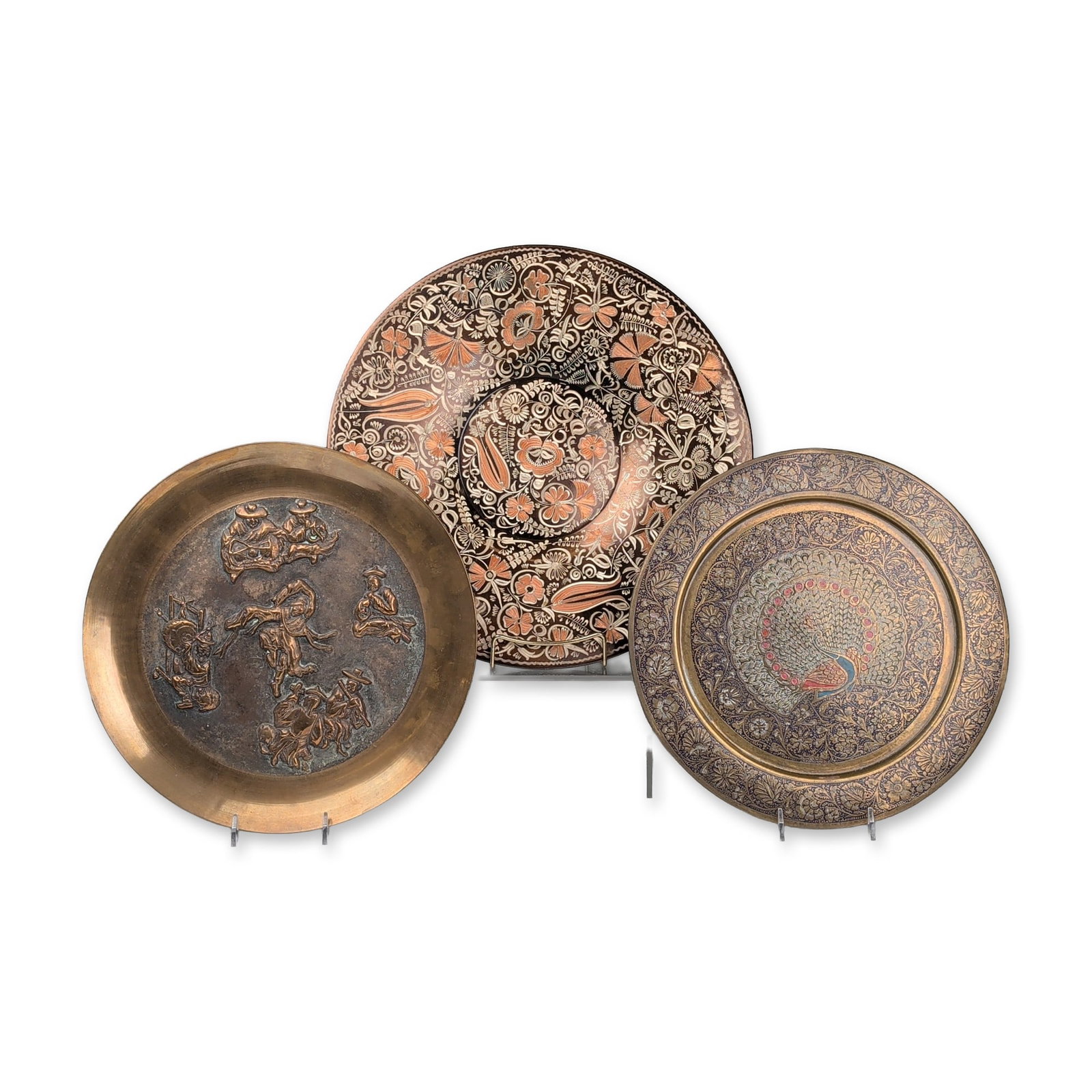 Three Regional Decorative Metal Wall Plates (1 of 5)