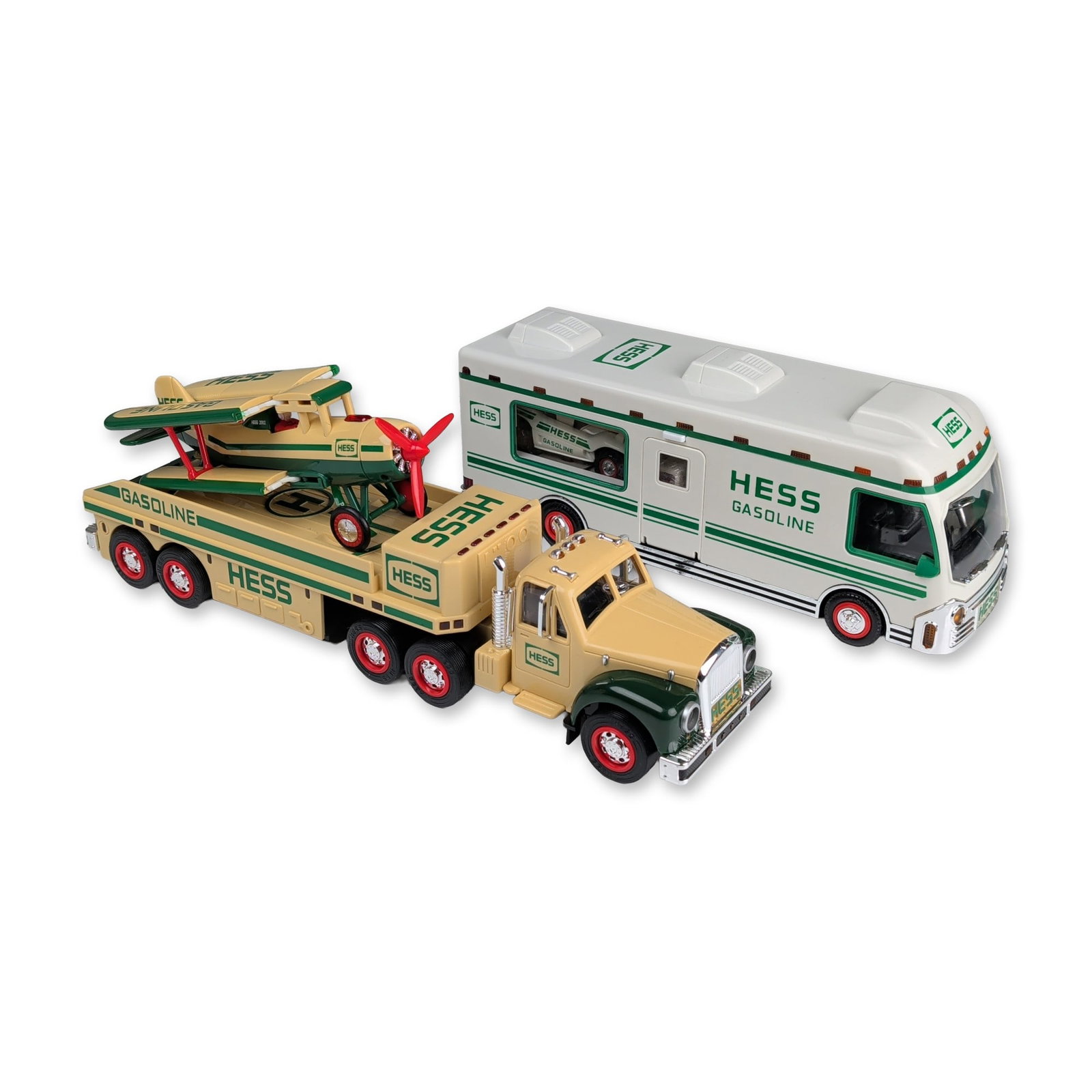 Two Hess Toy Truck with Airplane and Recreation Vehicle with Dune Buggy & Motorcycle Sets (1 of 4)