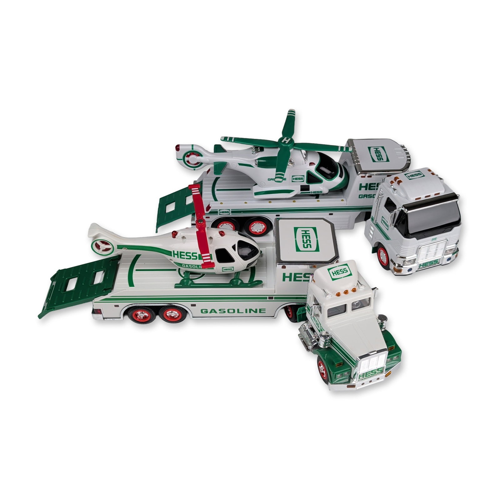 Two Hess Toy Trucks and Helicopter Sets (1 of 4)