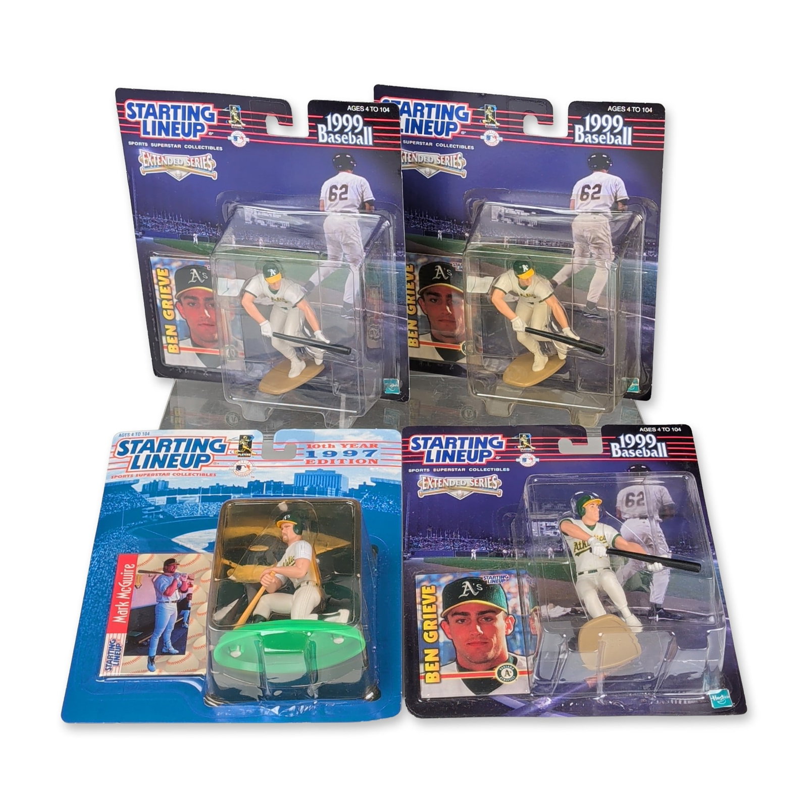 4pc Kenner & Hasbro Starting Lineup Oakland Athletics Figures (1 of 2)