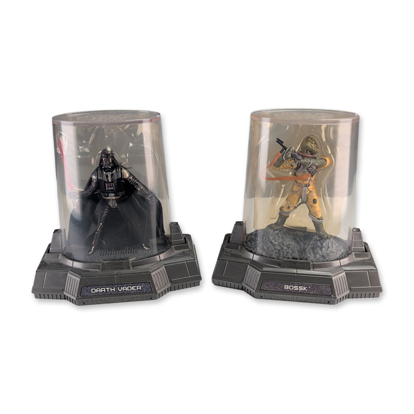 2pc Hasbro Star Wars Titanium Series Darth Vader and Bossk Figurines (1 of 3)